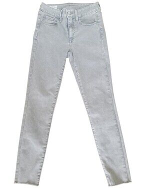 ​GAP Women's Graystone Jegging Mid Rise Raw Hem Gray Skinny Jeans 26 /2R
